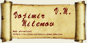Vojimir Milenov vizit kartica